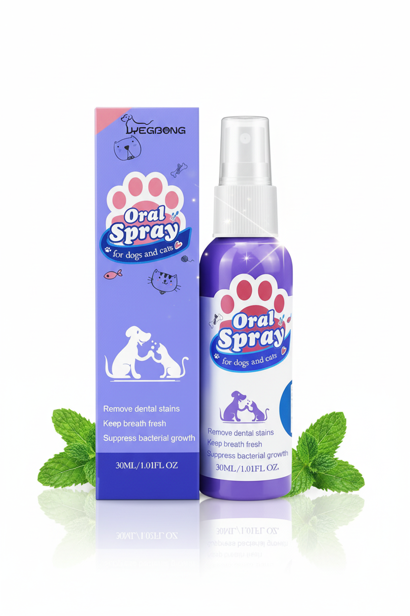 Spray anti-tartre / haleine fraîche pour animaux domestiques